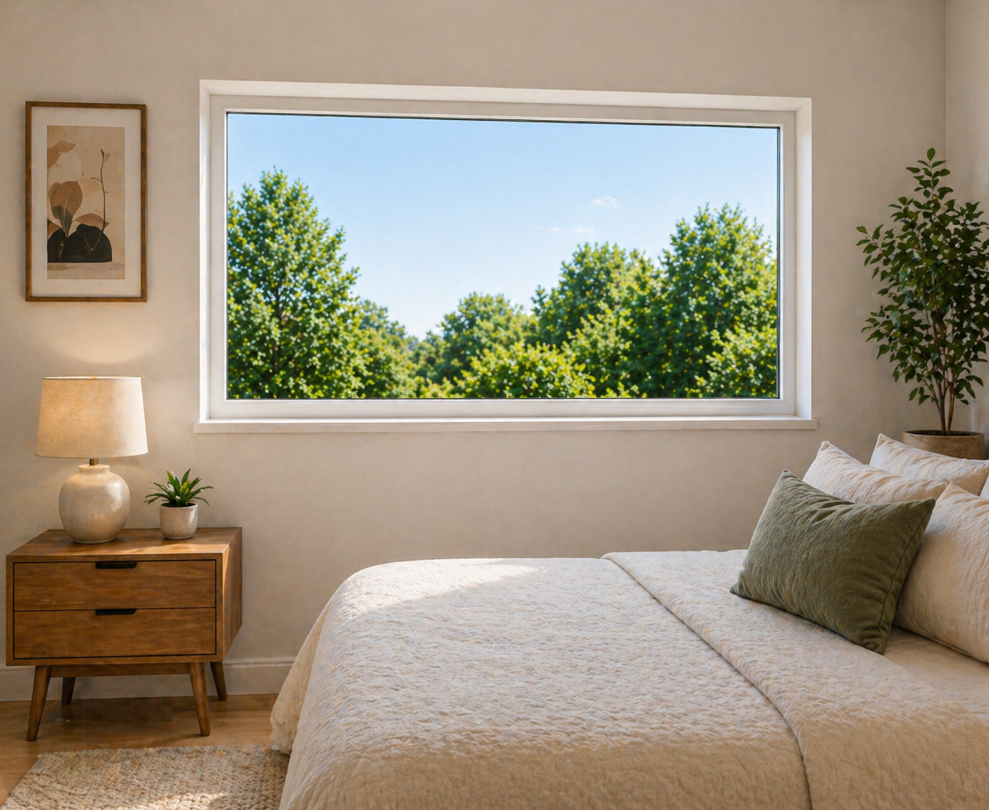 uPVC fixed windows Coimbatore – non-opening design for maximum natural light and panoramic views with excellent thermal insulation